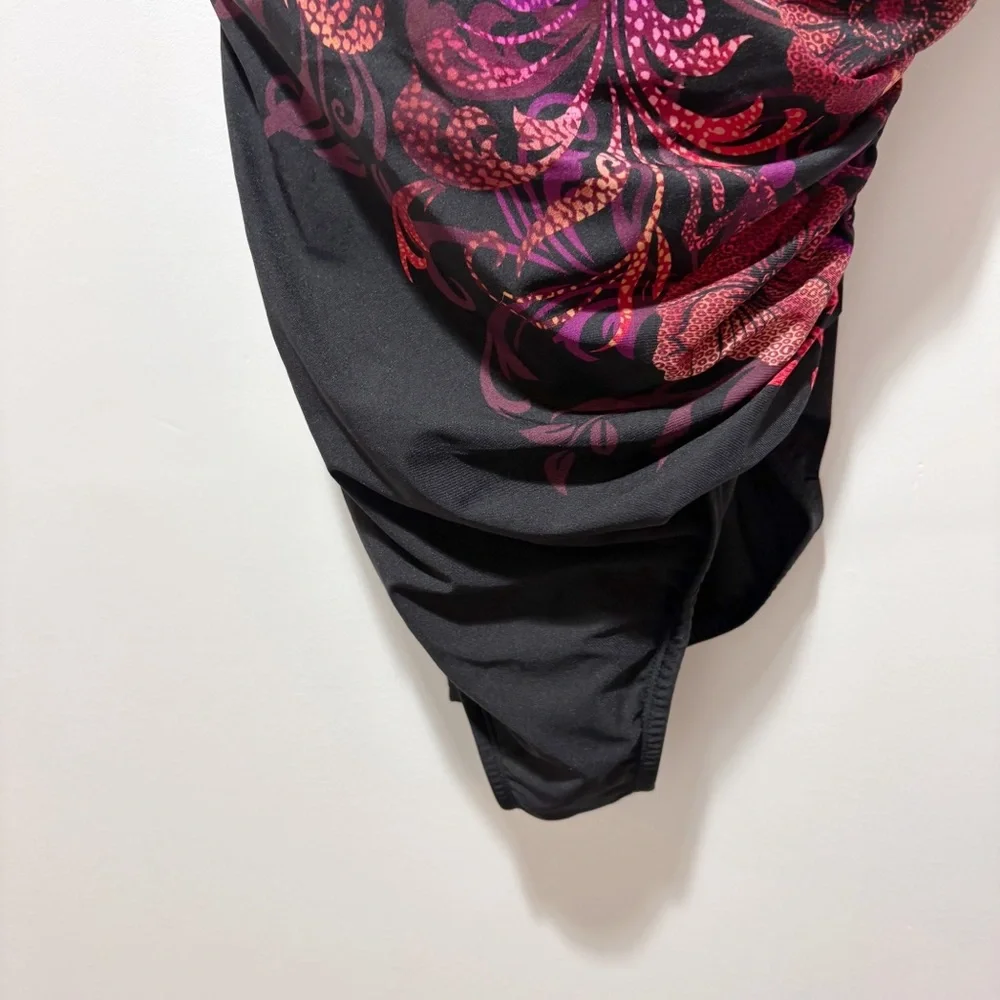 Miraclesuit Poppy Seraphina It's a Wrap Underwire One Piece Swimsuit Size 10